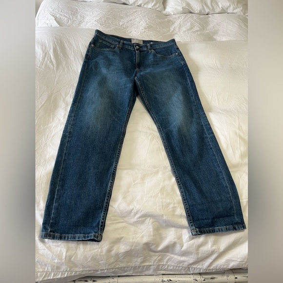 Everlane Jeans Mens 35x30 Blue Denim Slim Fit Straight Leg Stretch - Picture 1 of 8